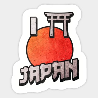 I LOVE JAPAN Sticker